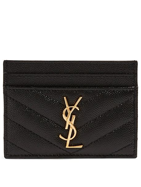 ysl taupe card holder|YSL card holders.